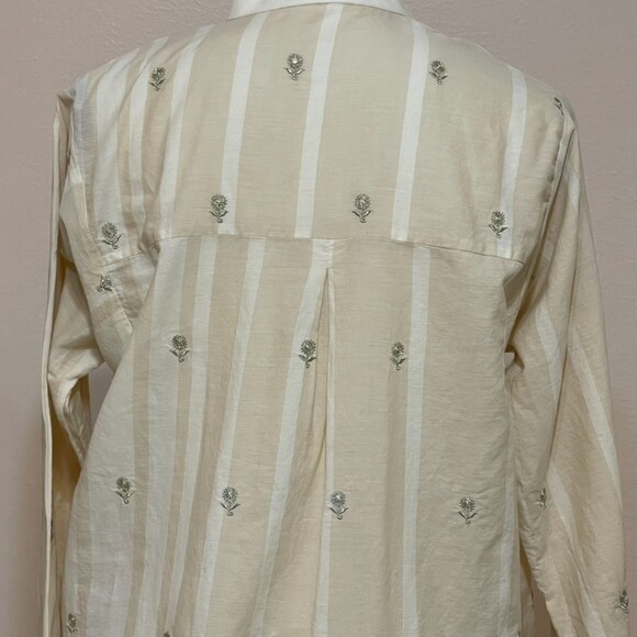 Khaadi Ivory with gold embroidery A line kurta for women Size 14 / Size Large - Picture 6 of 16
